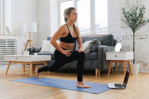Woman exercising confidently after femiwand treatment Wales