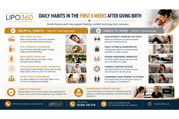What to Do (and Avoid) in the First 6 Weeks After Giving Birth To Avoid Diastasis Recti 3 First 6 Weeks After Giving Birth To Avoid Diastasis Recti Wales : Daily Habits in the First 6 Weeks After Giving Birth